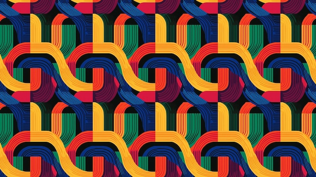 Disegni geometrici colorati