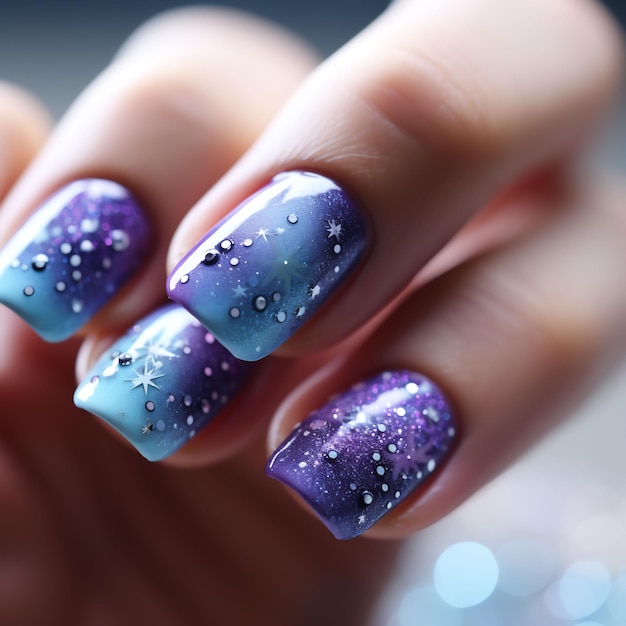 Disegni magnetici per nail art per donne affascinanti