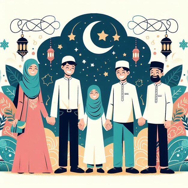 Disegni per ogni evento islamico come Mahe Ramadan e Eid ul Fitr