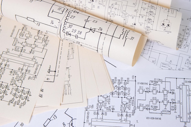 Disegni stampati di circuiti elettrici Scienza tecnologia ed elettronica