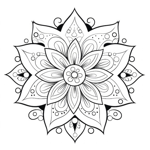 Disegno a disegno di fiori