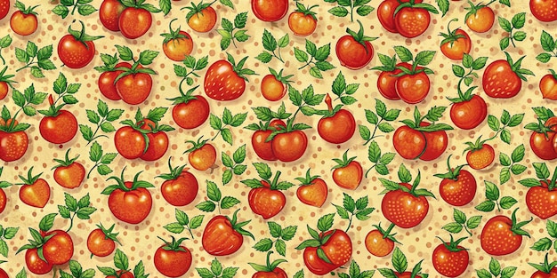 disegno a fragola su uno sfondo giallo