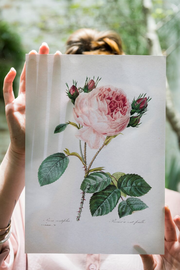 Foto disegno a mano di rosa foto