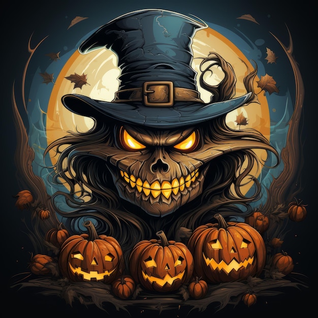 Disegno artistico di Halloween