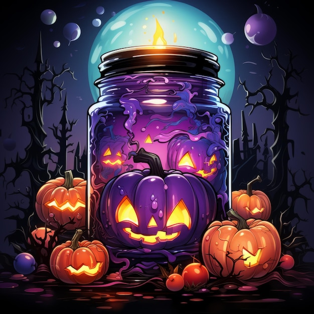 Disegno artistico di Halloween