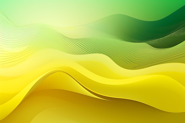 Disegno astratto verde chiaro giallo con linee