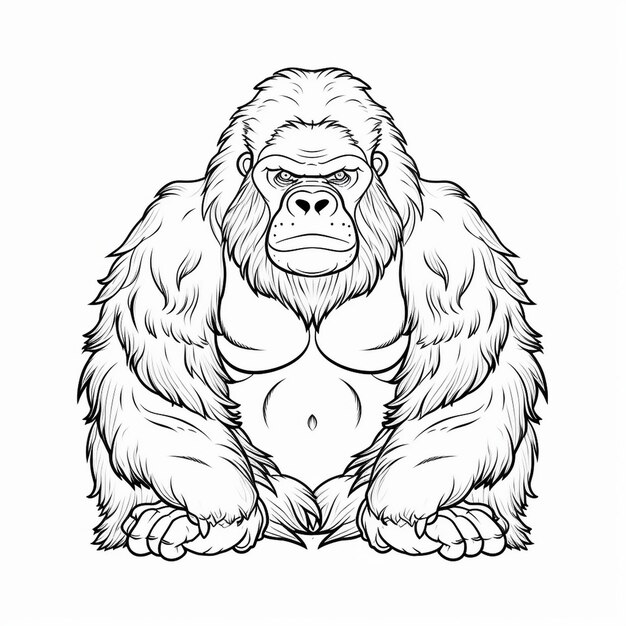 Disegno del logo del gorilla