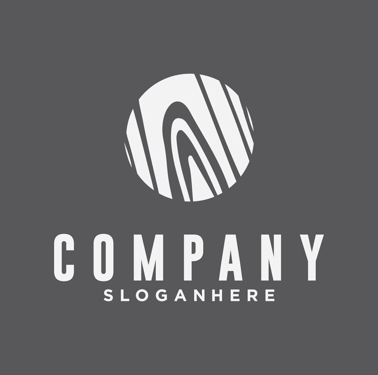Disegno del logo Plank Wood tessuto decorativo legno