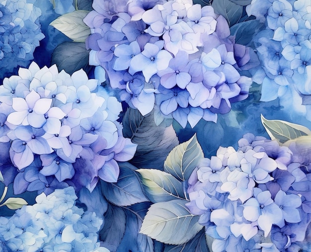 Disegno del tessuto floreale con blu e viola