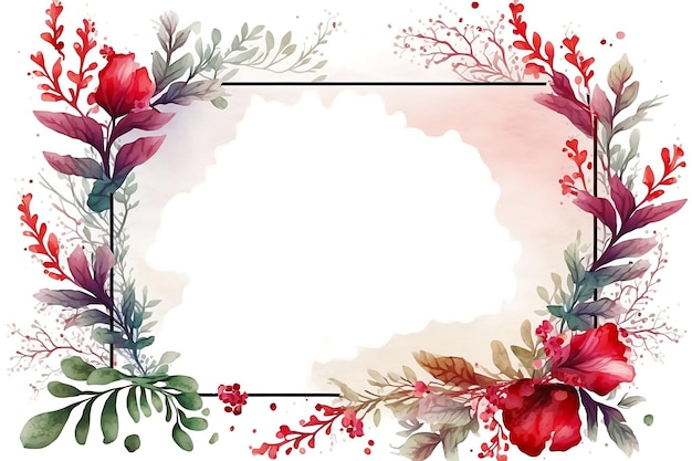 Disegno dell'illustrazione della struttura floreale dell'acquerello su fondo bianco isolato
