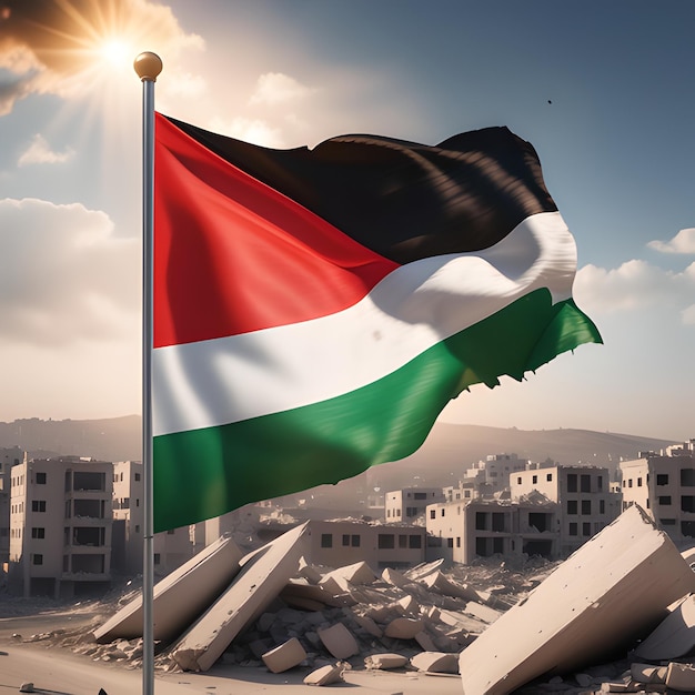 Disegno della bandiera della Palestina