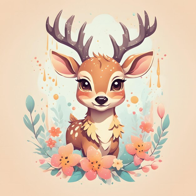 Disegno della maglietta Baby Deer