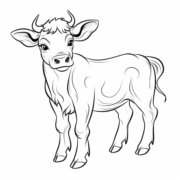 disegno della mucca