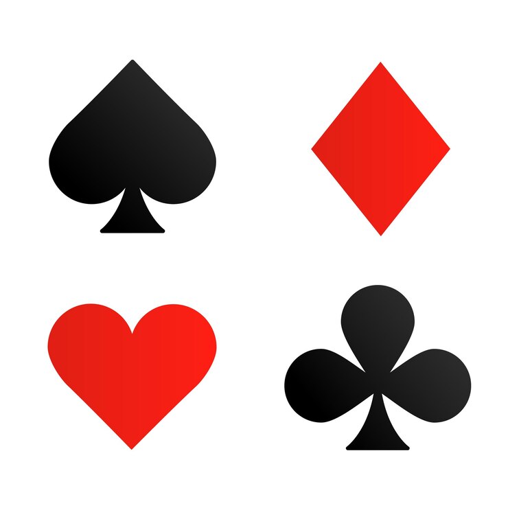 Foto disegno di abiti di carte da gioco isolato su sfondo bianco