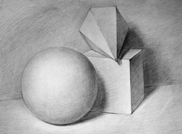 Disegno di figure geometriche disegnate a mano