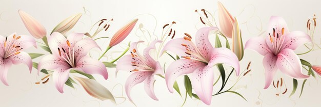 Disegno di fiori su uno sfondo chiaro