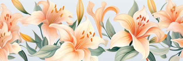 Disegno di fiori su uno sfondo chiaro