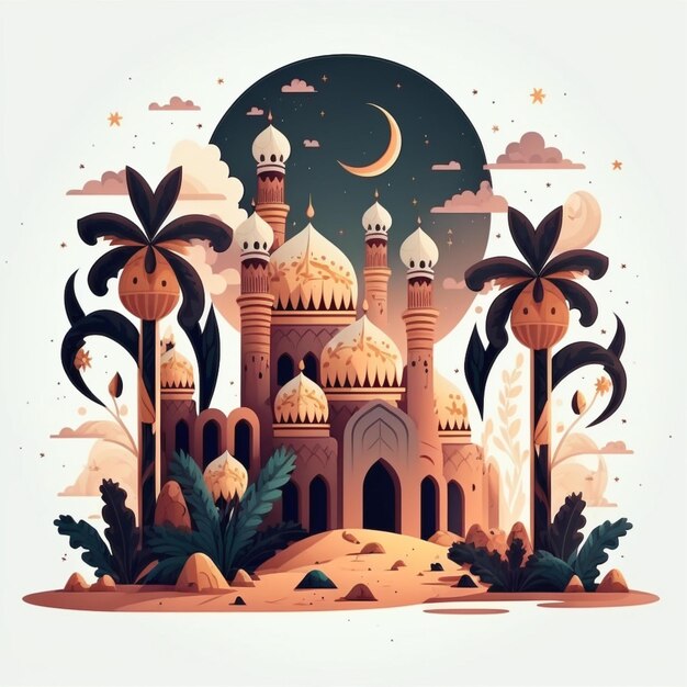 disegno di illustrazione vettoriale per il ramadan