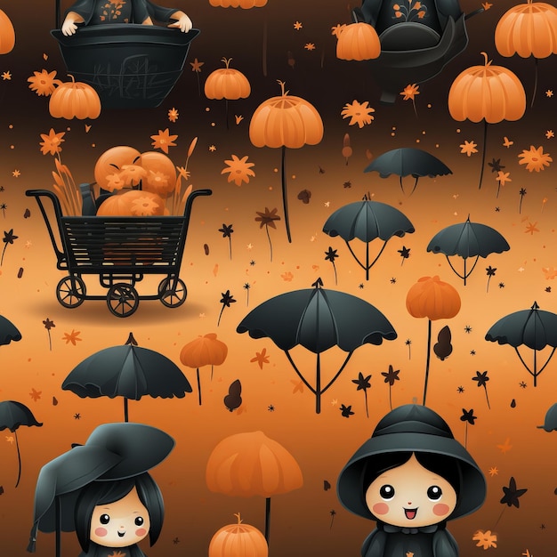 Disegno di illustrazioni spaventose per Halloween