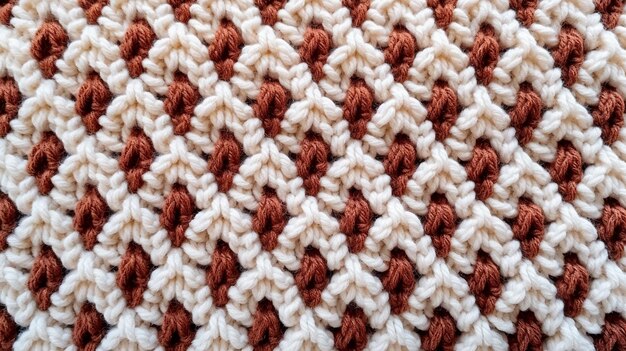 disegno di lana a maglia in primo piano