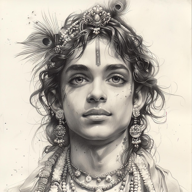 Disegno di Lord Krishna Kid