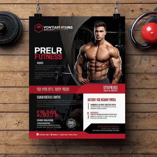 Disegno di modello di volantino per la palestra per il tuo business Vector Flyer