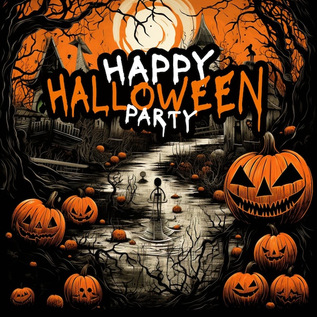 Disegno di poster di Halloween