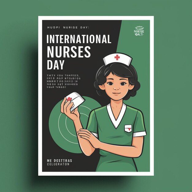 Disegno di poster per la Giornata Internazionale degli Infermieri