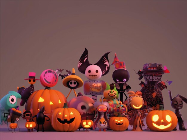 Disegno di sfondo 3D per Halloween