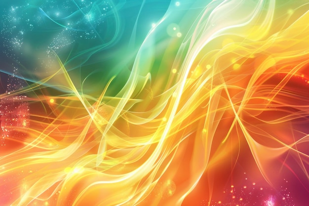 Disegno di sfondo del flusso di energia multicolore
