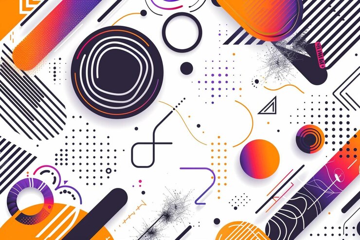 Foto disegno di sfondo di forme geometriche