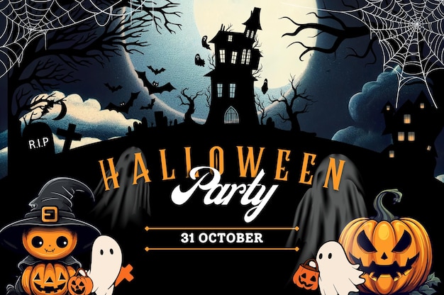 Disegno di sfondo per la carta di Halloween