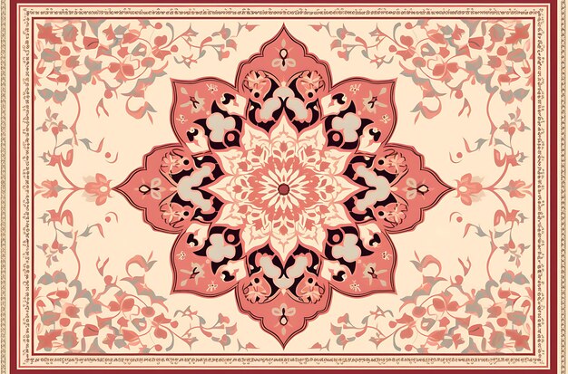 Disegno di tappeto persiano geometrico etnico orientale senza cuciture disegno tradizionale per lo sfondo