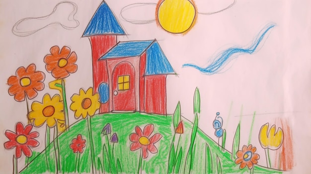 Disegno di una casa per bambini