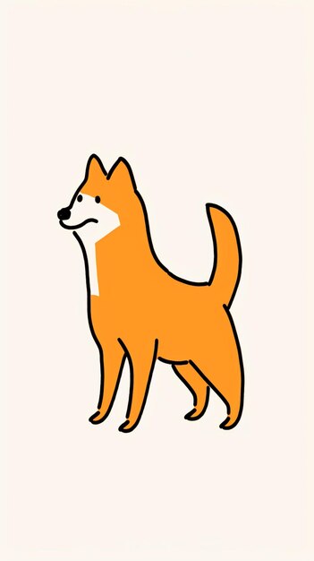 Disegno di uno Shiba Inu che mostra l'arte generata da Ai a corpo intero