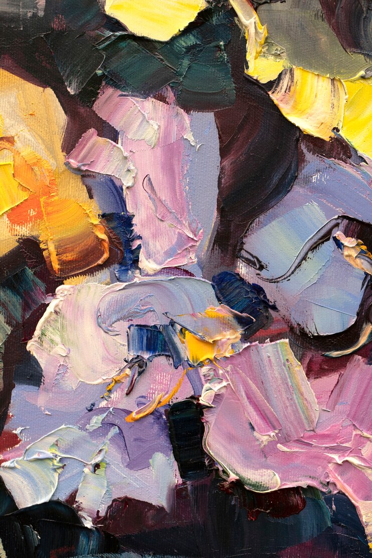 disegno fatto a mano della pittura a olio di astrazione