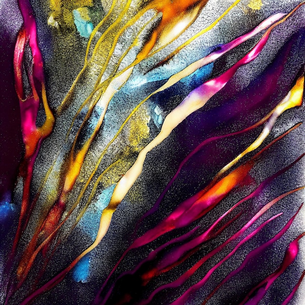 Disegno fluido colorato astratto