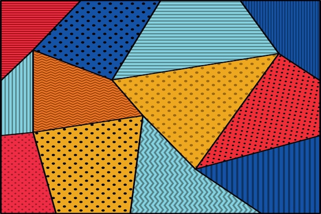 Disegno geometrico astratto colorato