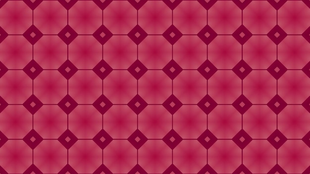 disegno geometrico astratto di quadrati su sfondo rosso.