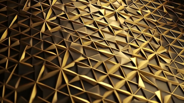 Disegno geometrico dorato di lusso astratto