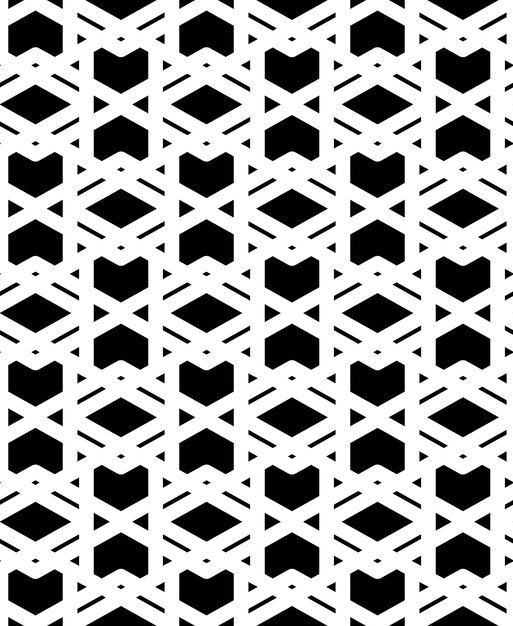 Disegno geometrico senza cuciture a consistenza astratta in bianco e nero sfondo tessile vettoriale monocromatico simmetrico linee di splicing