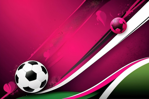 Disegno modello di layout di calcio calcio colore magenta rosso sfondo sportivo