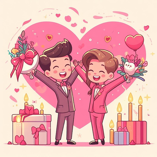 Disegno per l'evento di Happy Valentine's Day