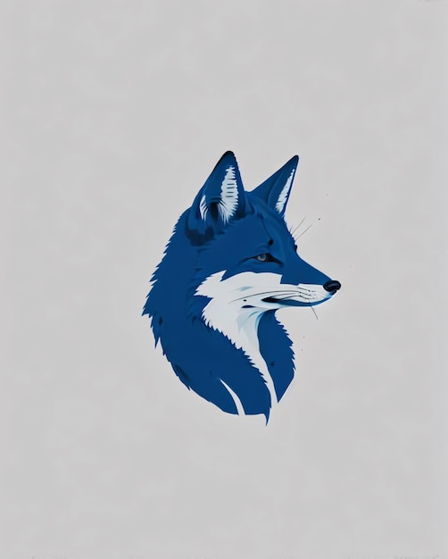 Disegno piatto del logo Wolf