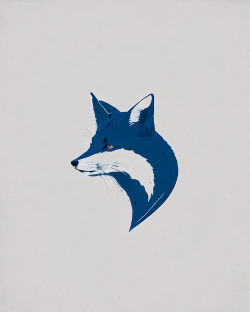 Disegno piatto del logo Wolf