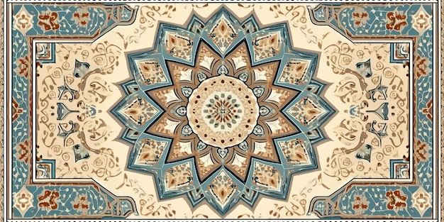 Disegno piatto del tappeto texture astratte geometriche tradizionali vista di sfondo tessile