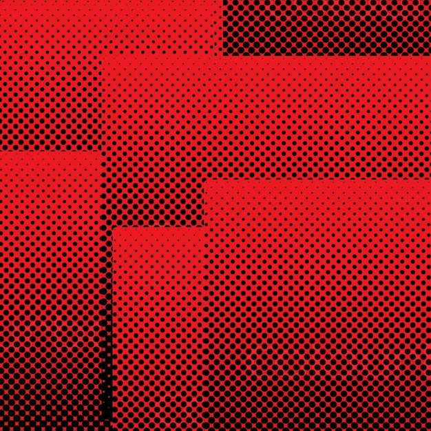 disegno rosso-nero punteggiato