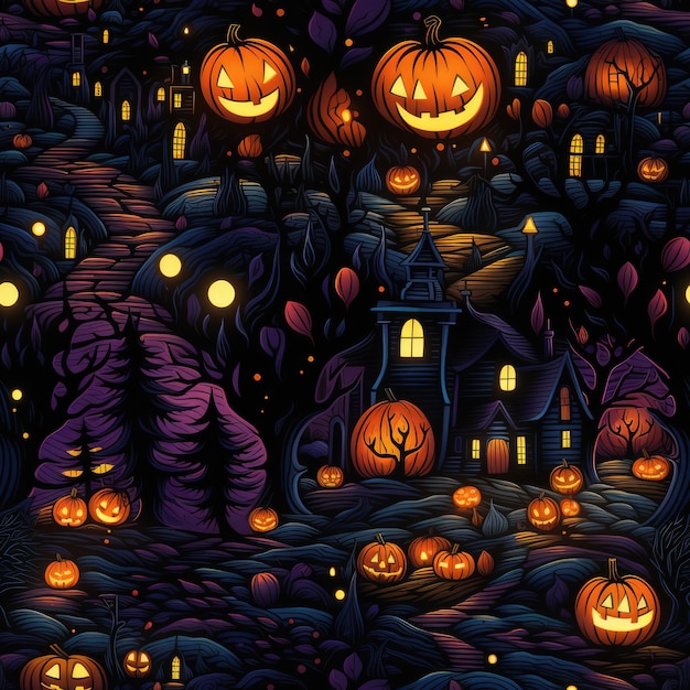 Disegno senza cuciture di Halloween