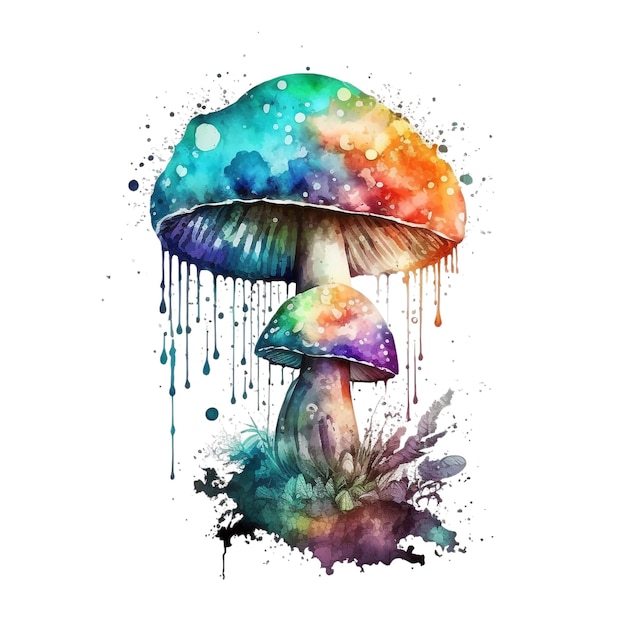 Disegno senza titolo Rainbow_coloured_Mushroom 3