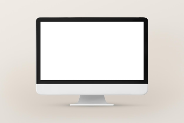 Disegno trasparente di schermata png 3D per computer